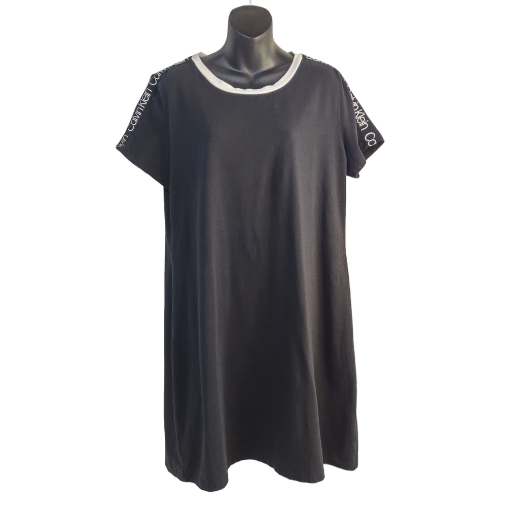 Calvin Klein Women's Black Shirt Dress Size L - Picture 1 of 8